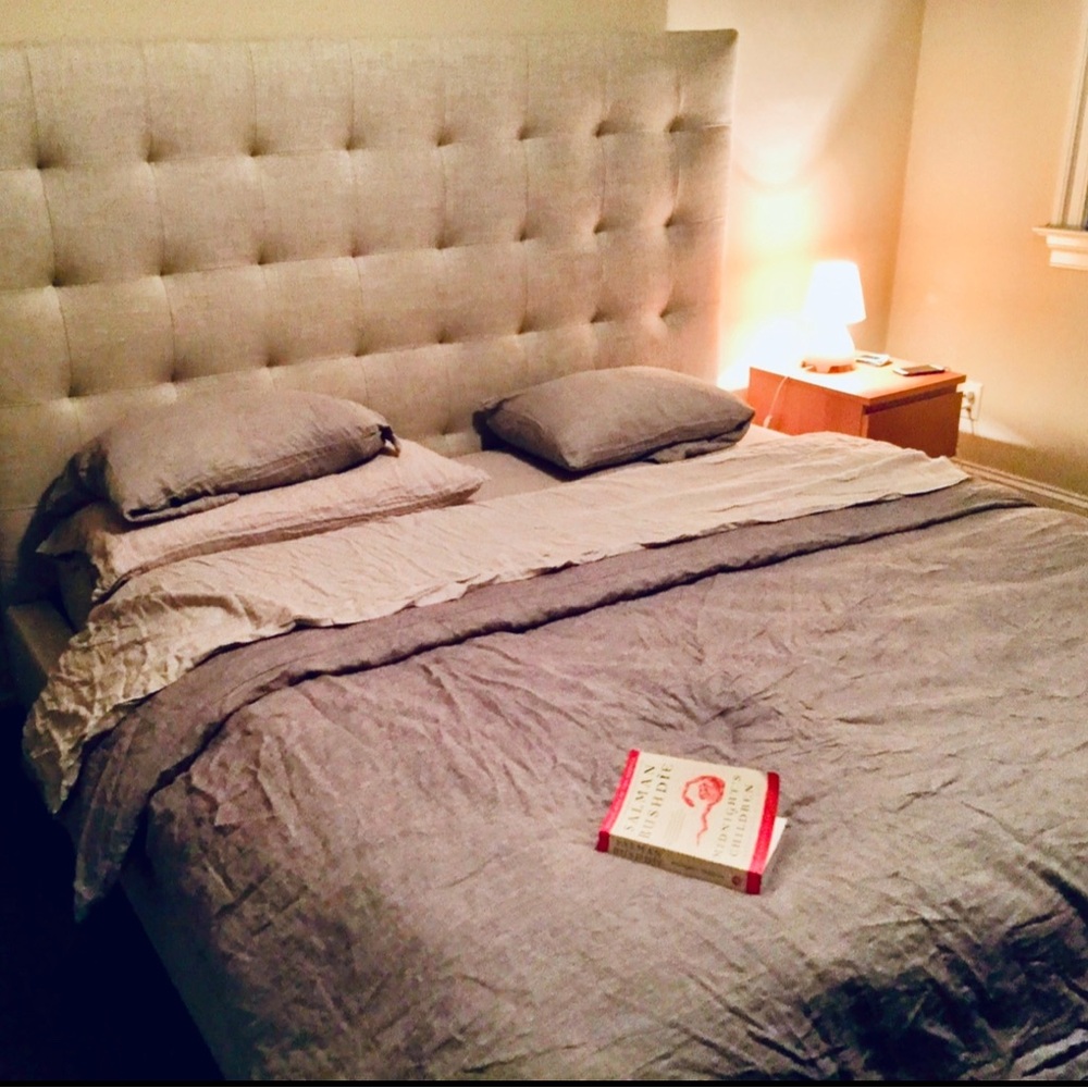 Restoration Hardware Gray Linen Duvet Cover Modern Minimalist Bedding